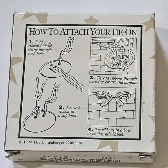 Longaberger Congratulations Basket Tie-On  - #31496 - Trim Any Basket - Picture 5 of 7